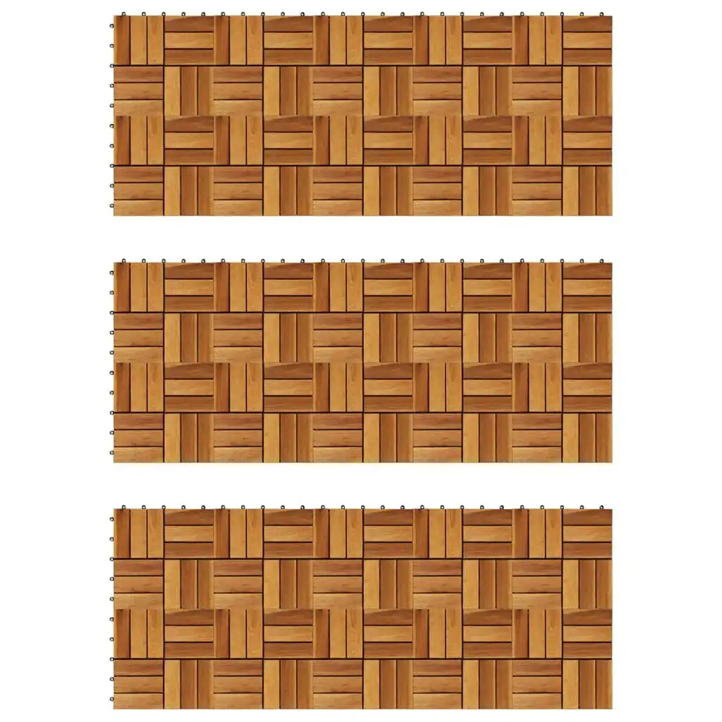 Decking Tiles 30 x 30 cm Acacia Set of 30 271793