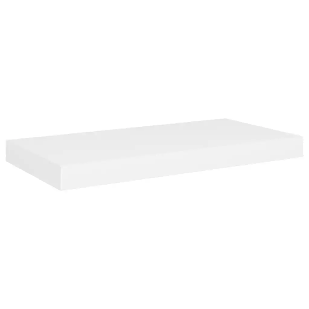 Floating Wall Shelf White 50x23x3.8 cm MDF 323808