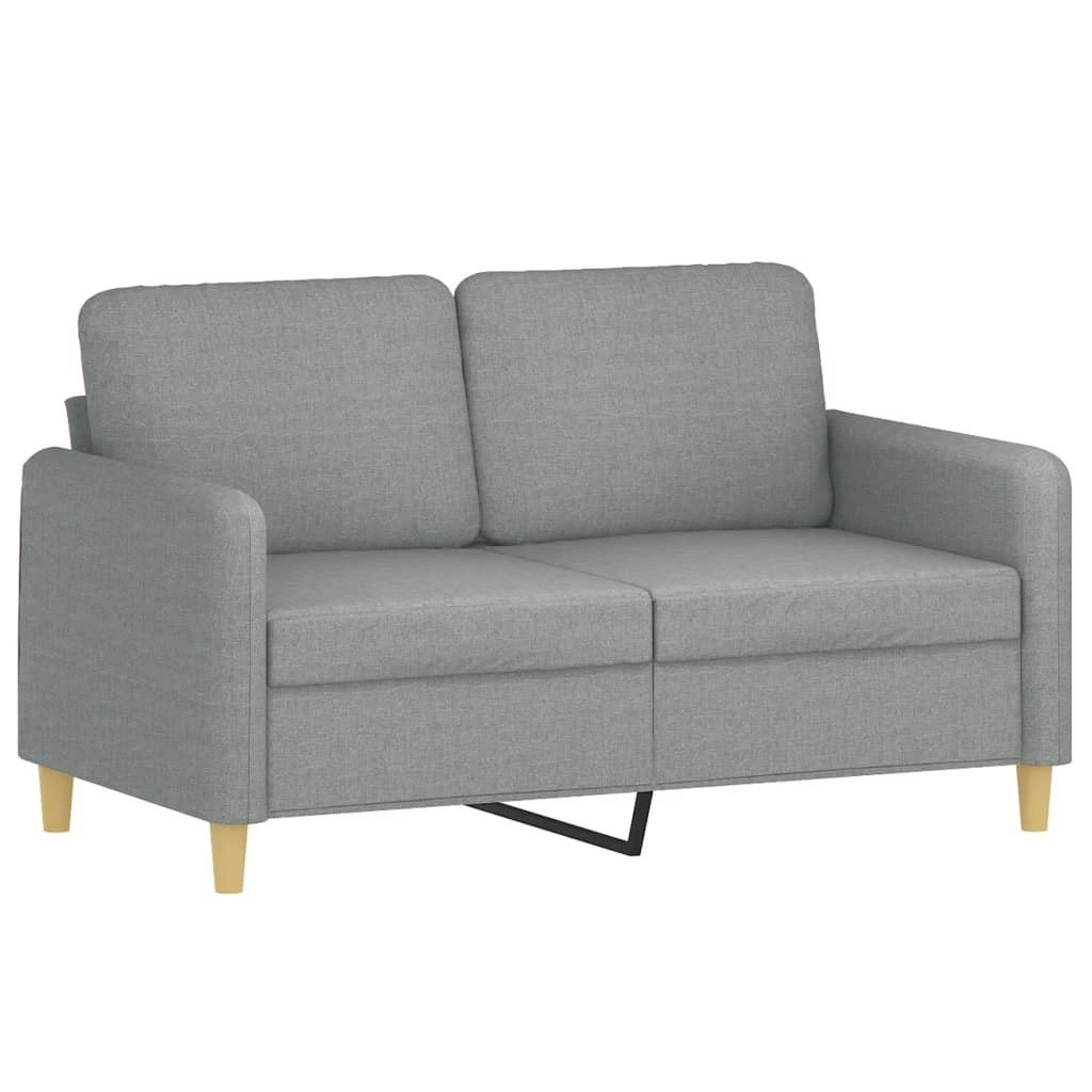 2-Seater Sofa Light Grey 120 cm Fabric 359470