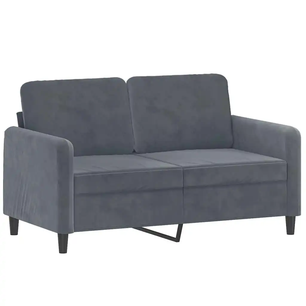 2-Seater Sofa Dark Grey 120 cm Velvet 359433