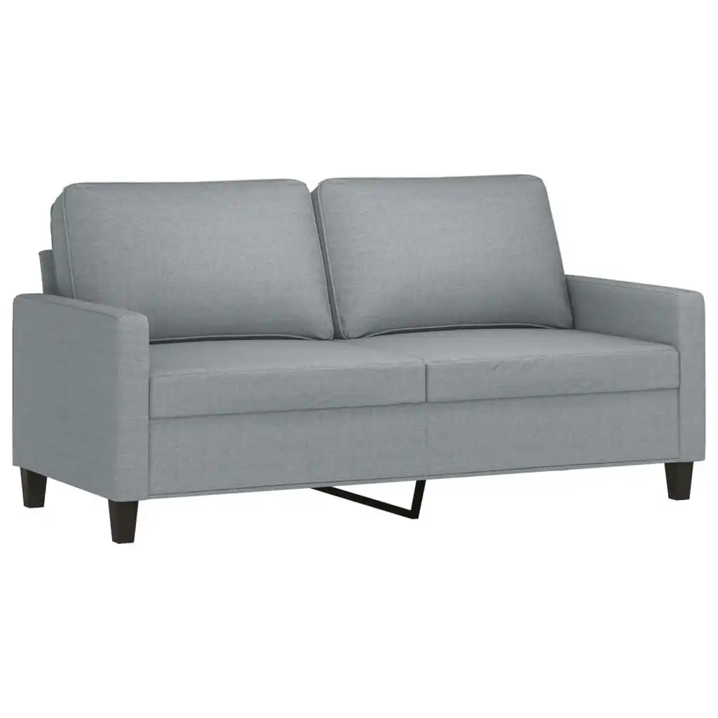 2-Seater Sofa Light Grey 140 cm Fabric 359163