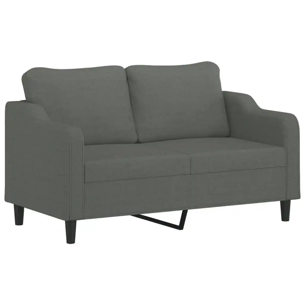 2-Seater Sofa Dark Grey 140 cm Fabric 359360