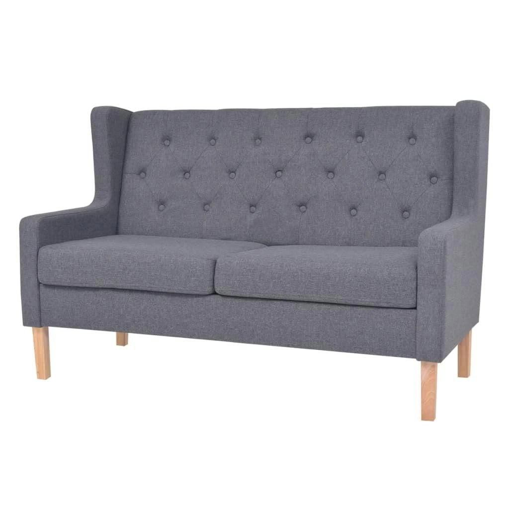 2-Seater Sofa Fabric Grey 245453