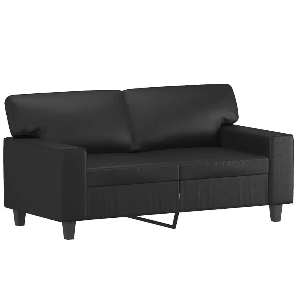 2-Seater Sofa Black 120 cm Faux Leather 359412