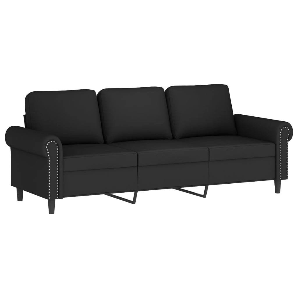 3-Seater Sofa Black 180 cm Velvet 359544