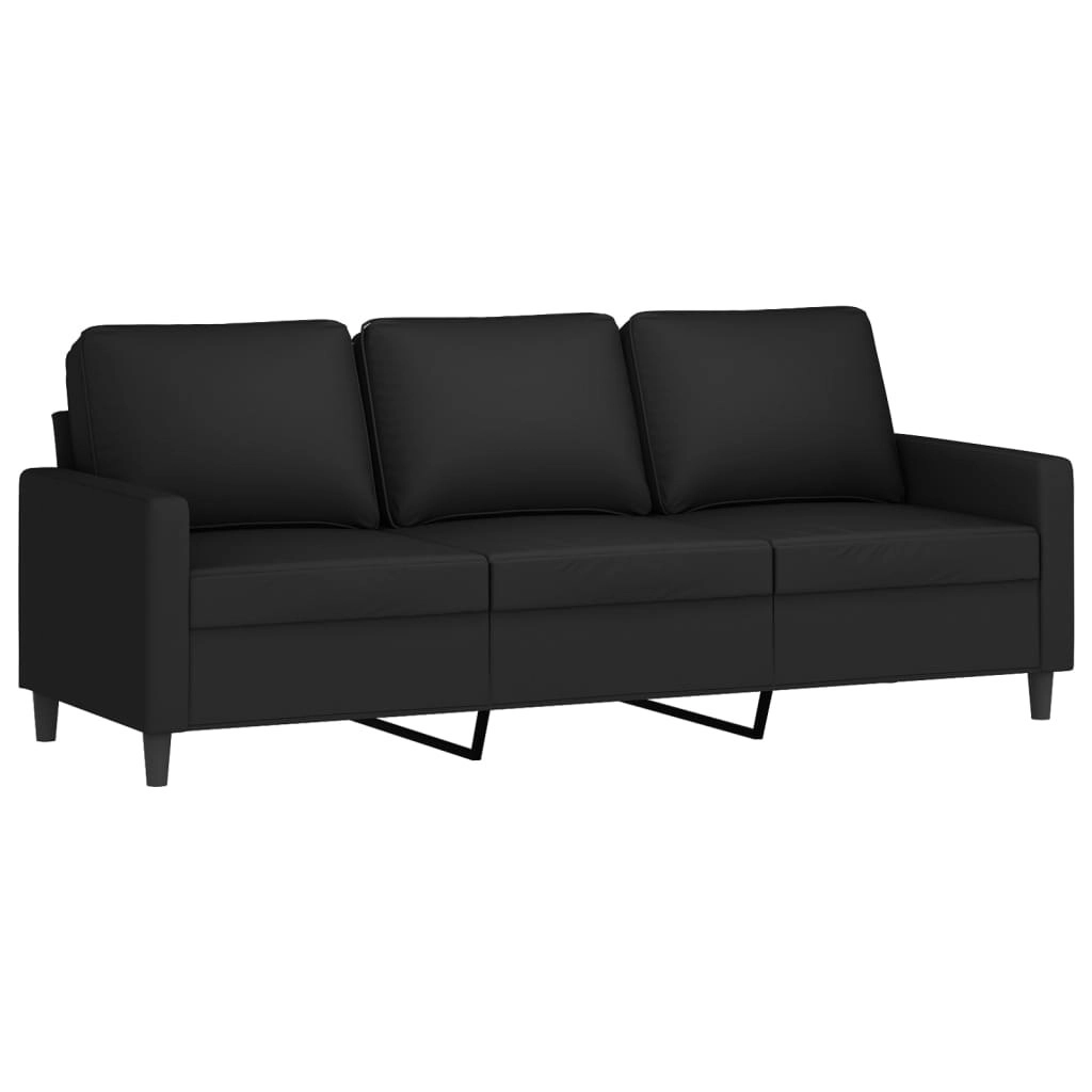 3-Seater Sofa Black 180 cm Velvet 359214