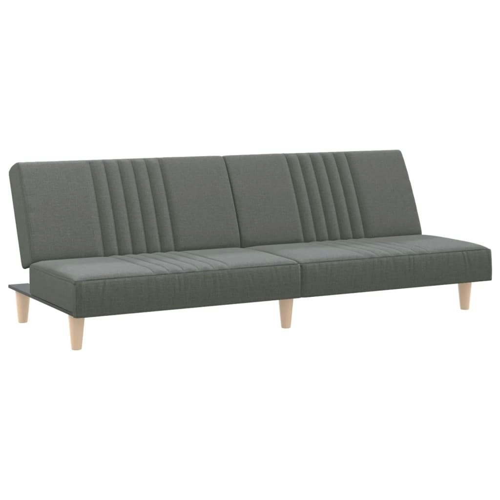 Sofa Bed Dark Grey Fabric 351882