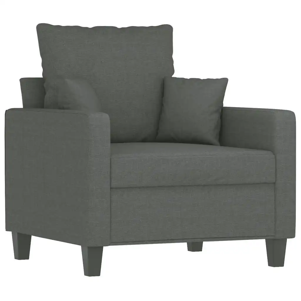 Sofa Chair Dark Grey 60 cm Fabric 359252