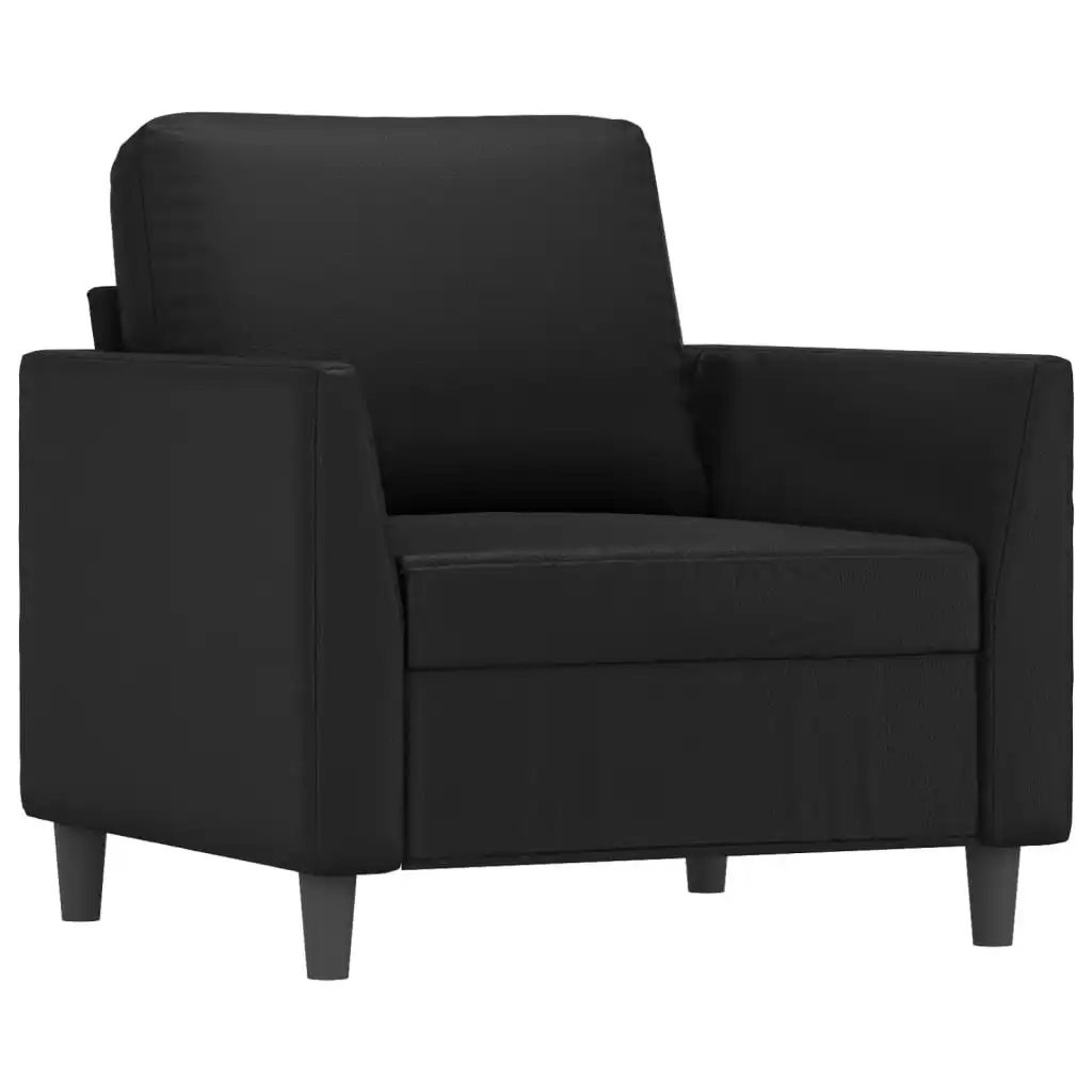 Sofa Chair Black 60 cm Faux Leather 359323