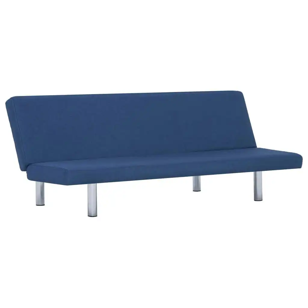 Sofa Bed Blue Polyester 282196