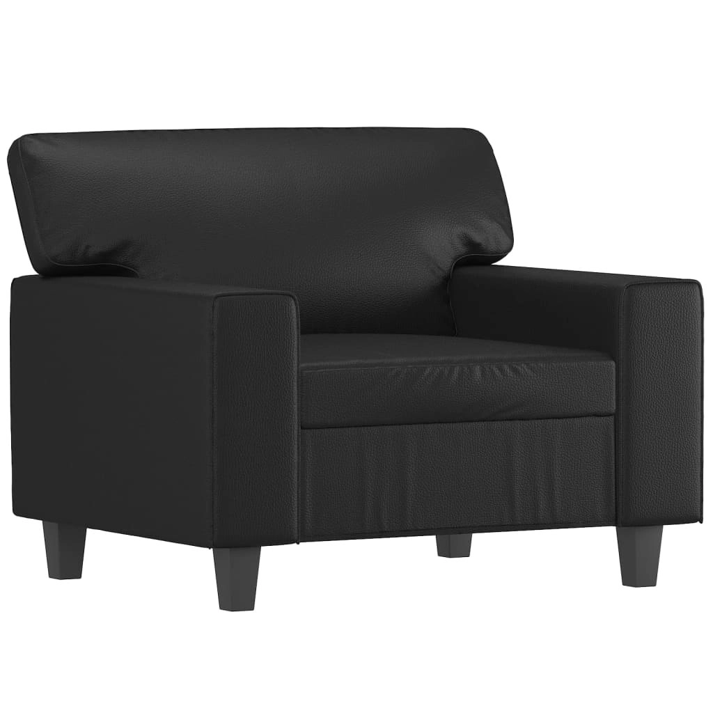 Sofa Chair Black 60 cm Faux Leather 359407