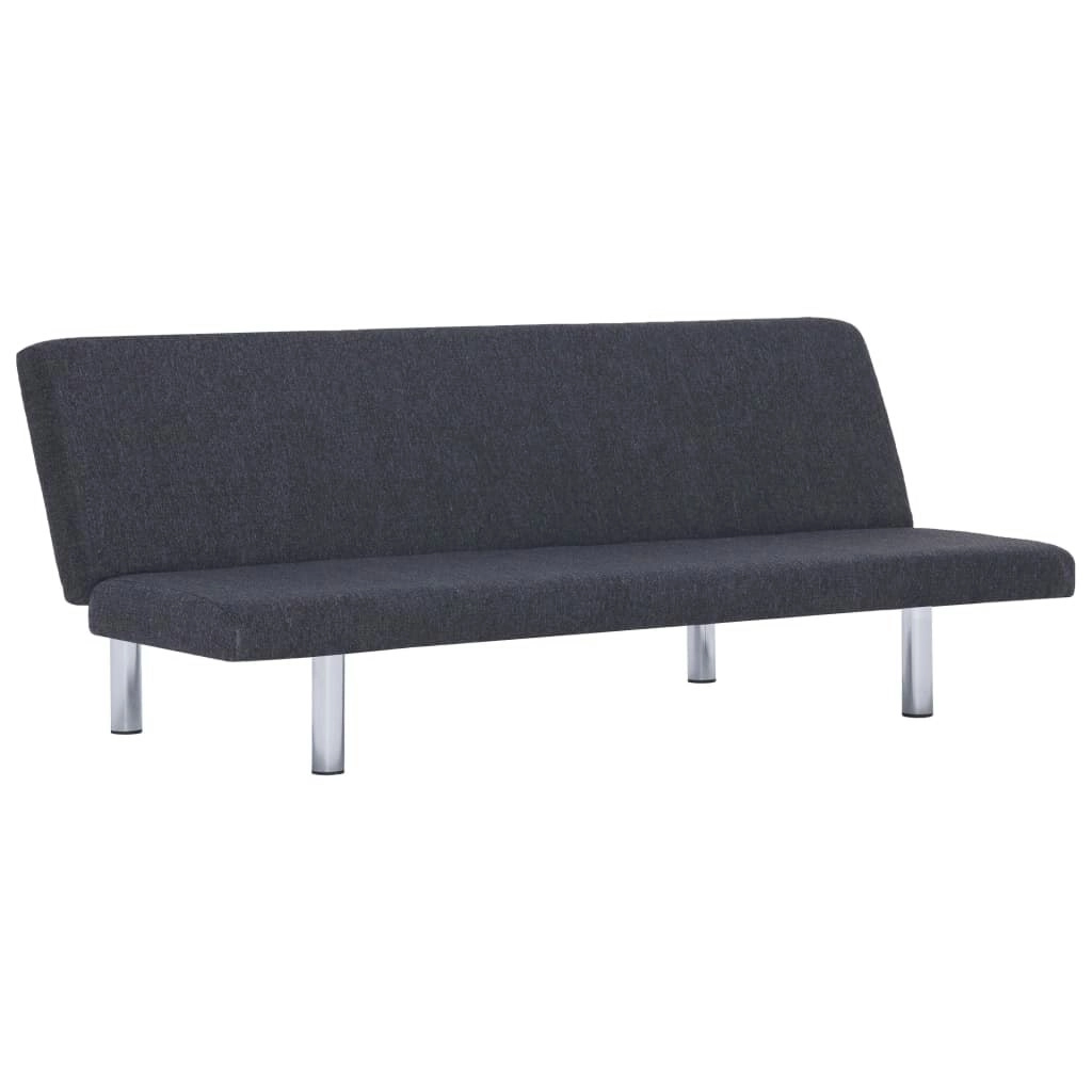 Sofa Bed Dark Grey Polyester 282193