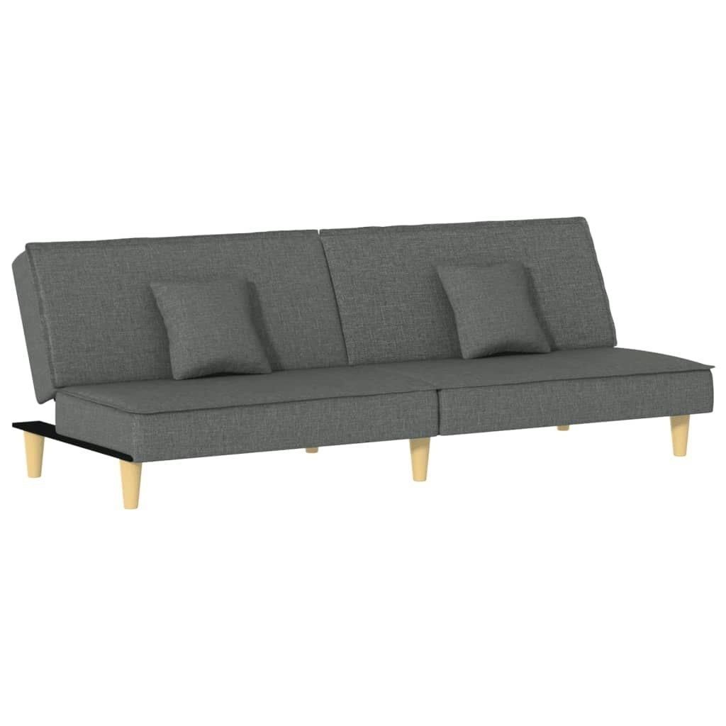 Sofa Bed Dark Grey Fabric 351901