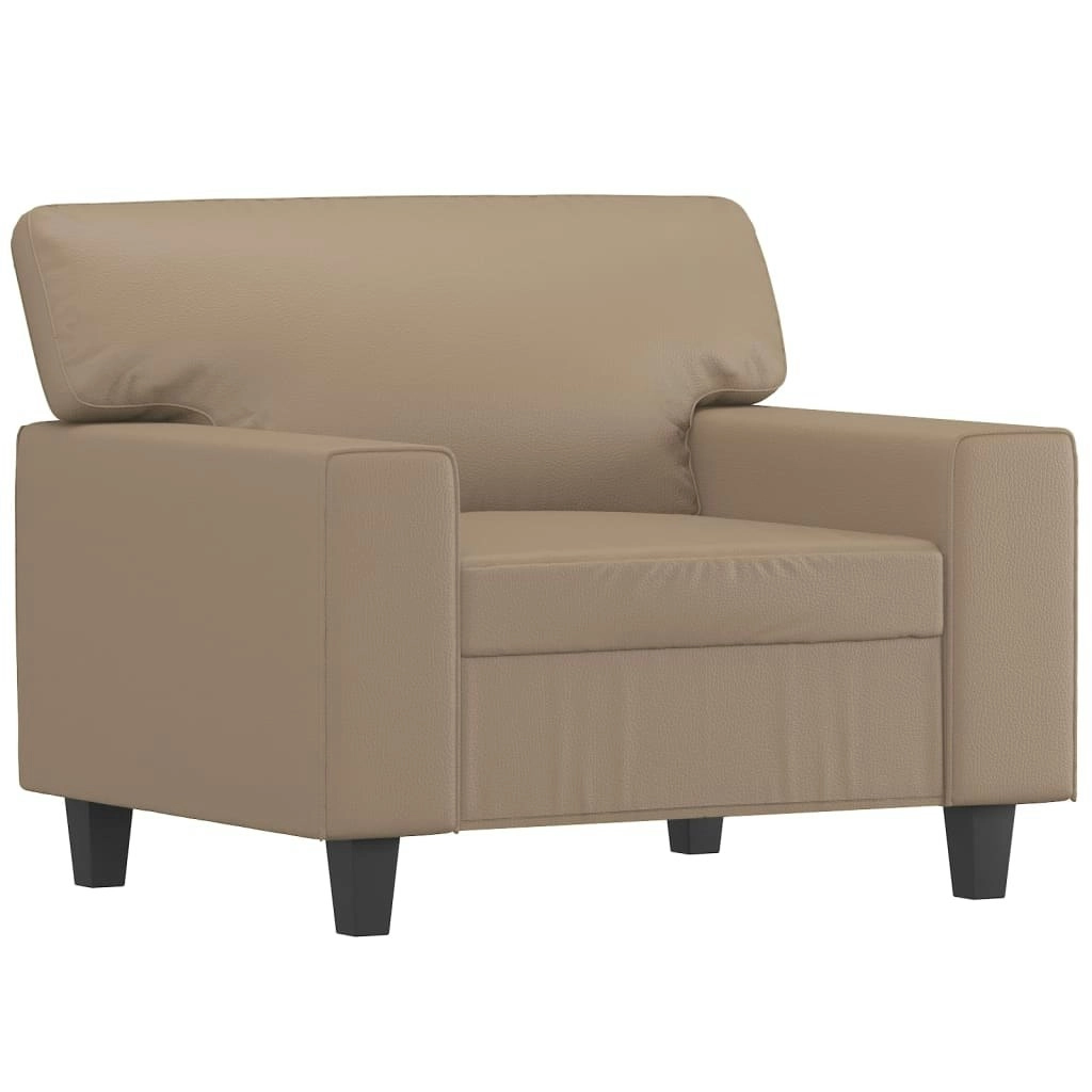 Sofa Chair Cappuccino 60 cm Faux Leather 359411