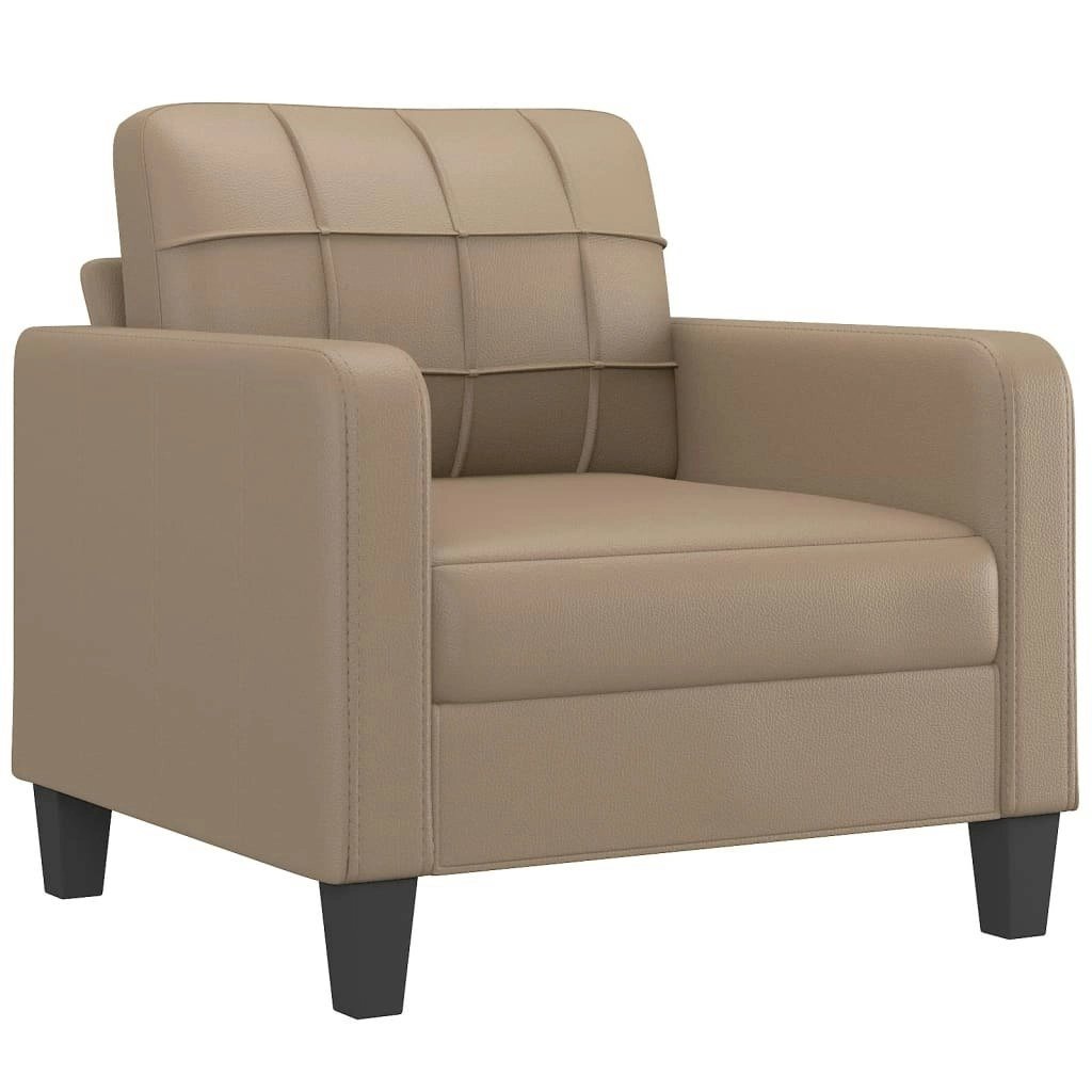 Sofa Chair Cappuccino 60 cm Faux Leather 359111