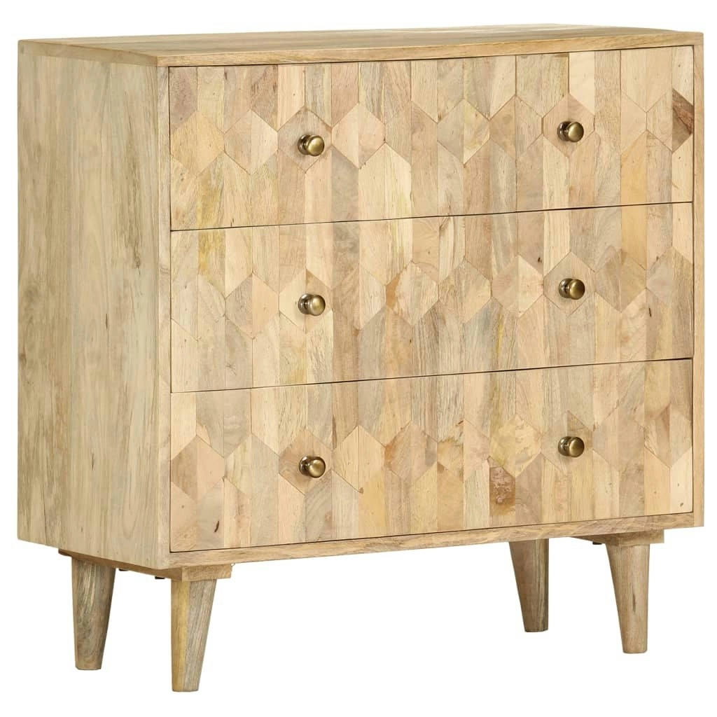 Drawer Cabinet 75x35x75 cm Solid Mango Wood 286140