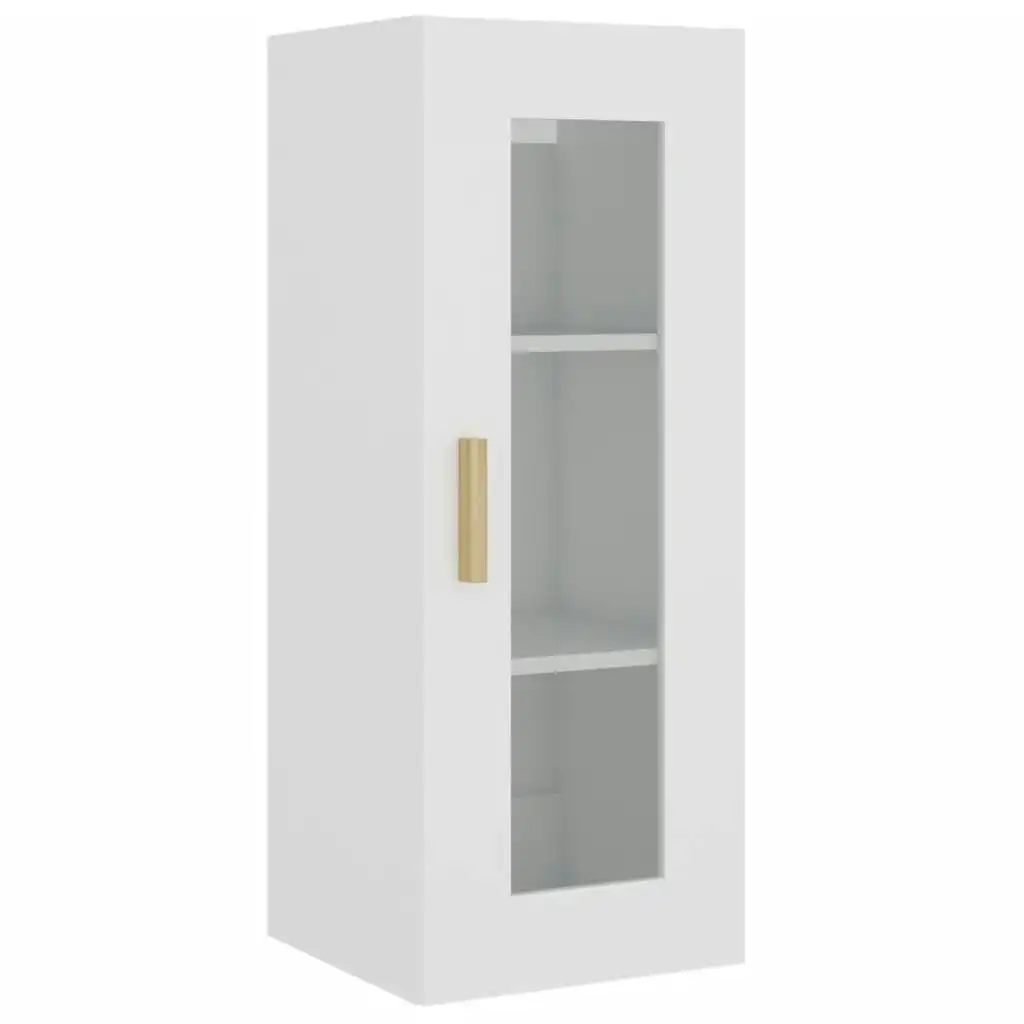 Hanging Wall Cabinet White 34.5x34x90 cm 812447