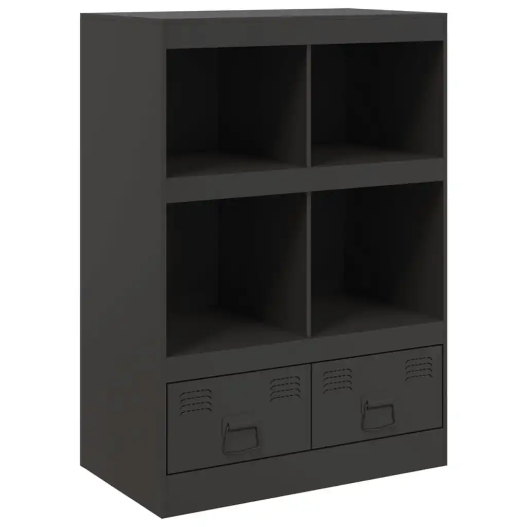 Highboard Black 67x39x95 cm Steel 841799