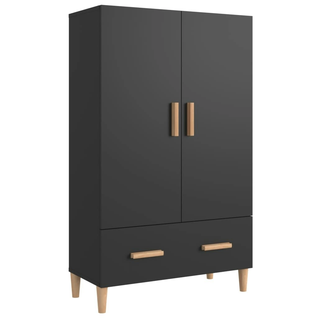 Highboard Black 70x31x115 cm Engineered Wood 812529