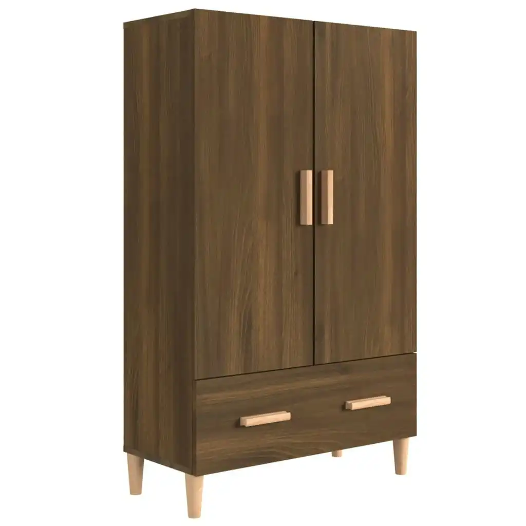 Highboard Brown Oak 70x31x115 cm Engineered Wood 817473