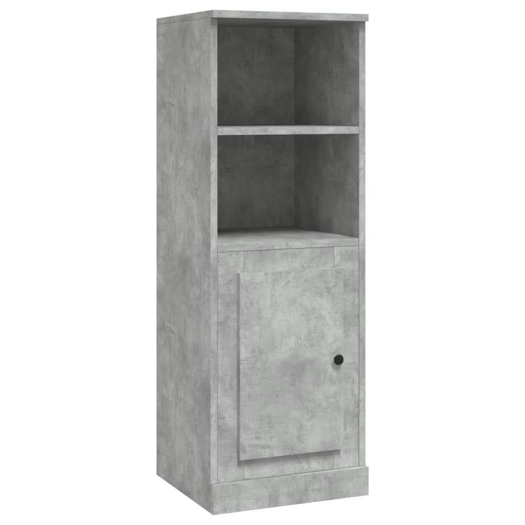 Highboard Concrete Grey 36x35.5x103.5 cm Engineered Wood 816324