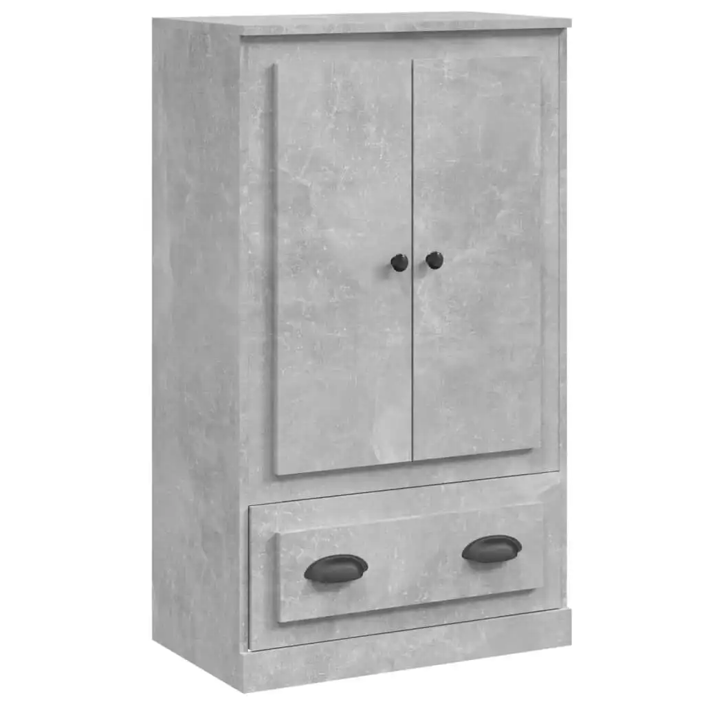 Highboard Concrete Grey 60x35.5x103.5 cm Engineered Wood 816300