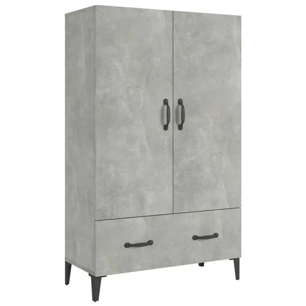 Highboard Concrete Grey 70x31x115 cm Engineered Wood 812541