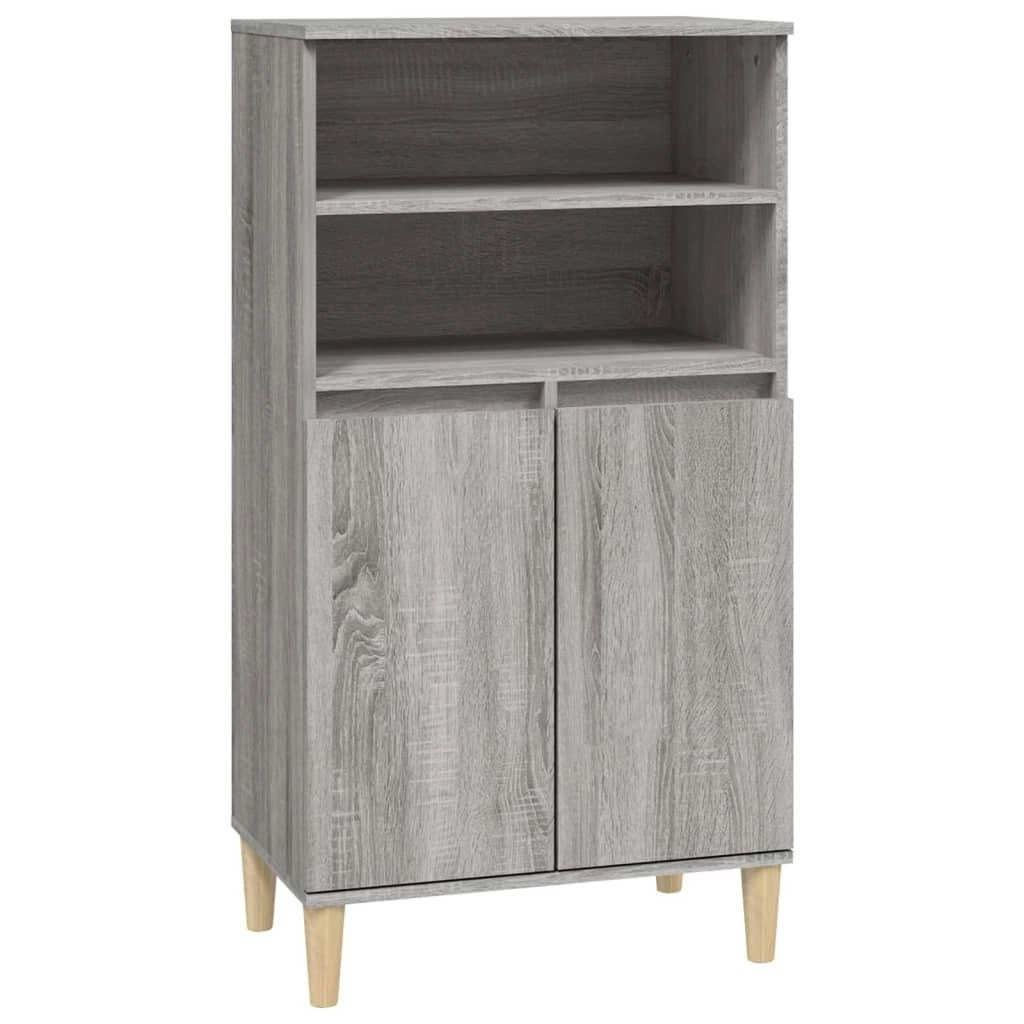 Highboard Grey Sonoma 60x36x110 cm Engineered Wood 821226