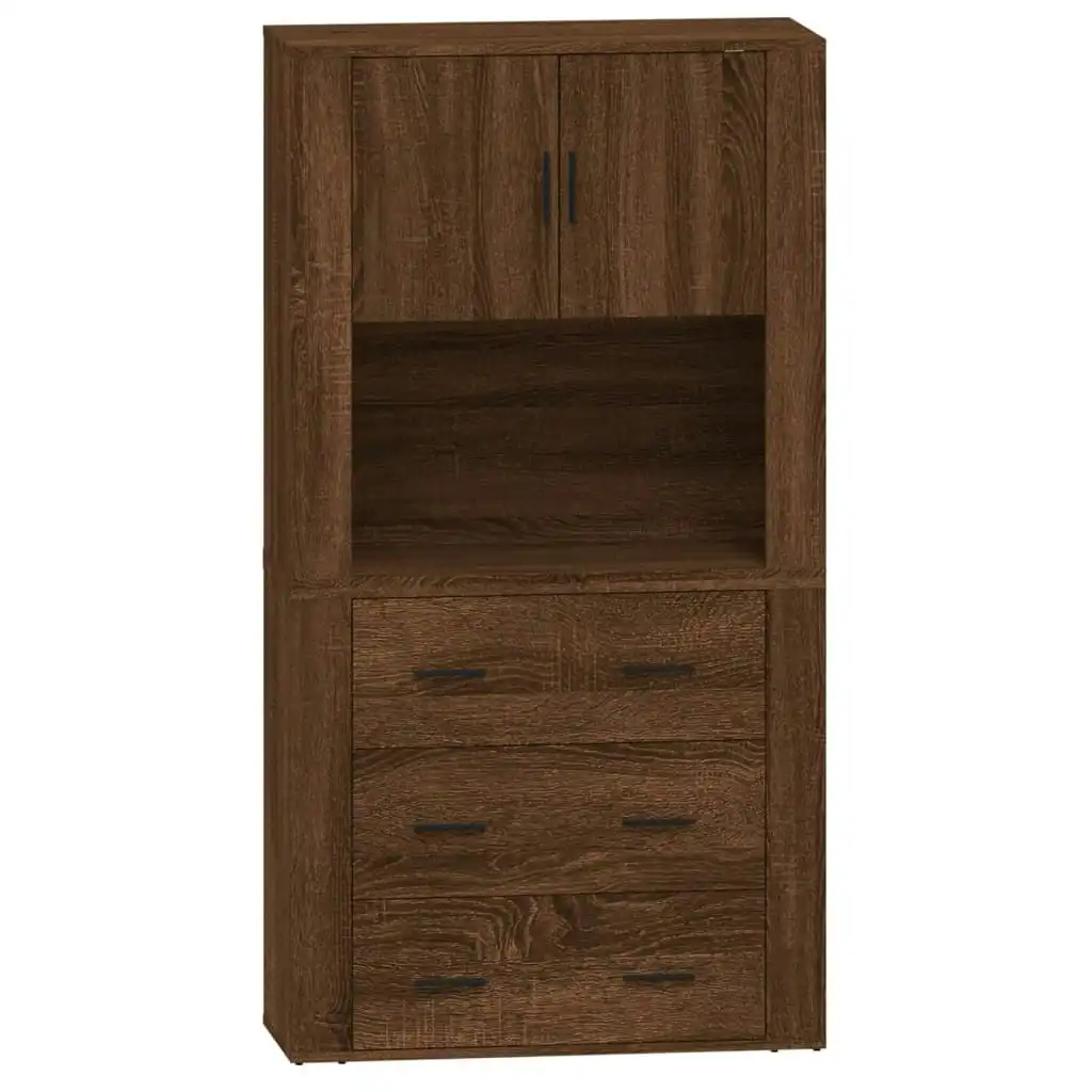 Highboard Brown Oak Engineered Wood 3185390