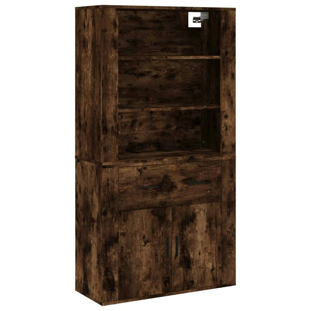 Highboard Smoked Oak Engineered Wood 3185380