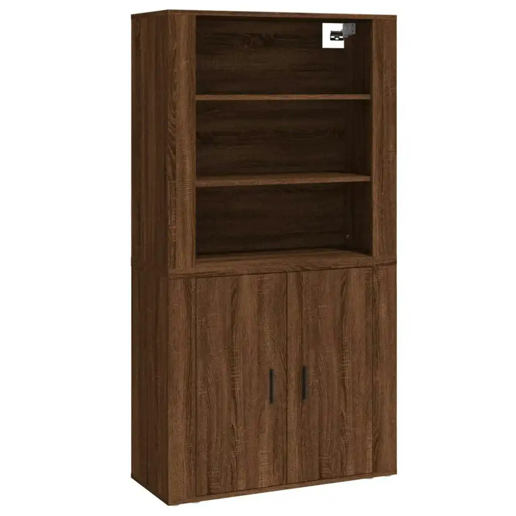 Highboard Brown Oak Engineered Wood 3185366