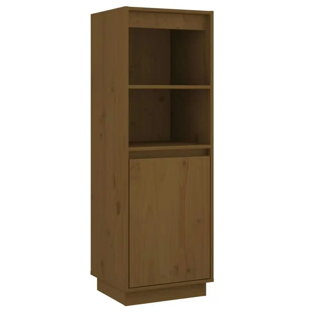 Highboard Honey Brown 37x34x110 cm Solid Wood Pine 813518