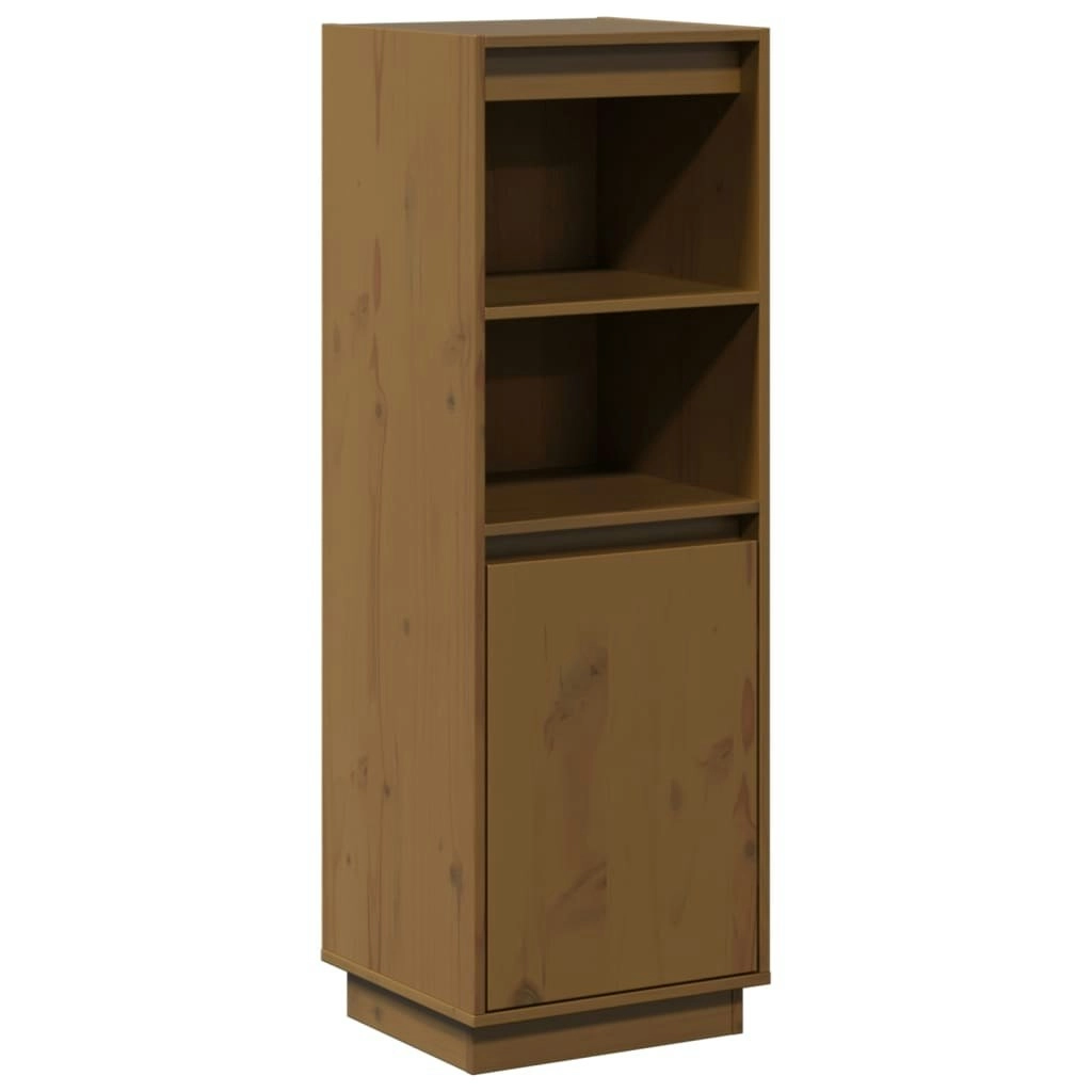 Highboard Honey Brown 37x34x110 cm Solid Wood Pine 813518