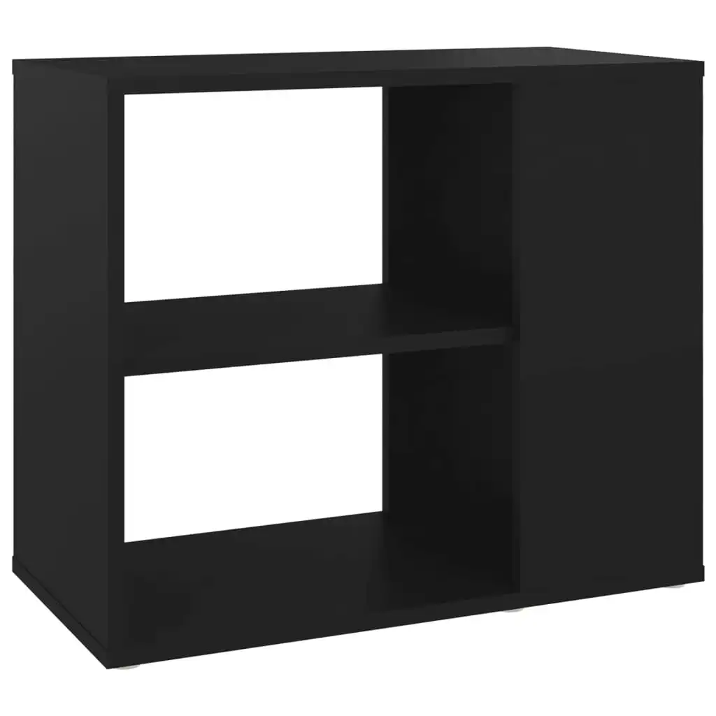 Side Cabinet Black 60x30x50 cm Engineered Wood 806302