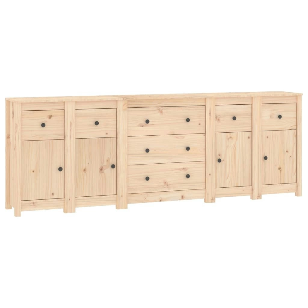 Sideboard 230x35x80 cm Solid Wood Pine 3114094