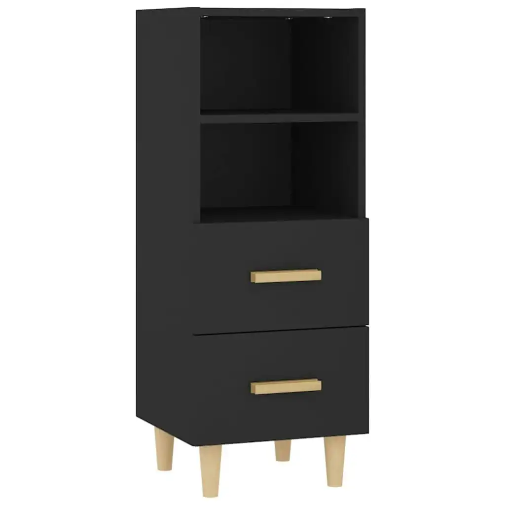 Sideboard Black 34.5x34x90 cm Engineered Wood 812358