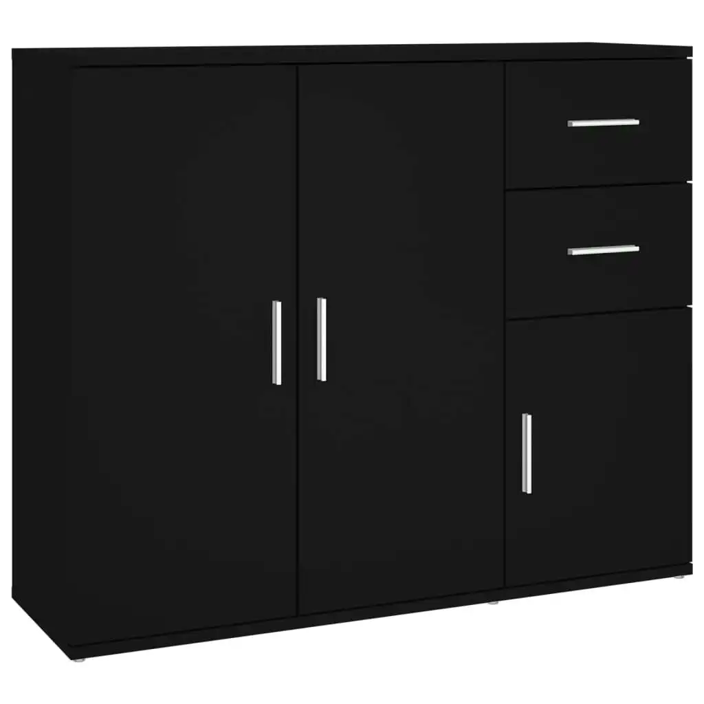 Sideboard Black 91x29.5x75 cm Engineered Wood 823270