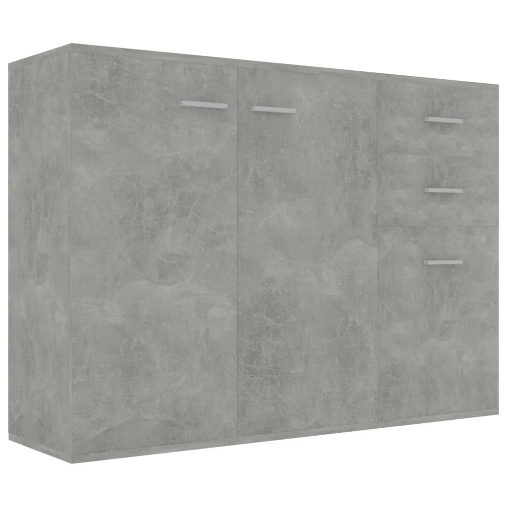 Sideboard Concrete Grey 105x30x75 cm Engineered Wood 800697