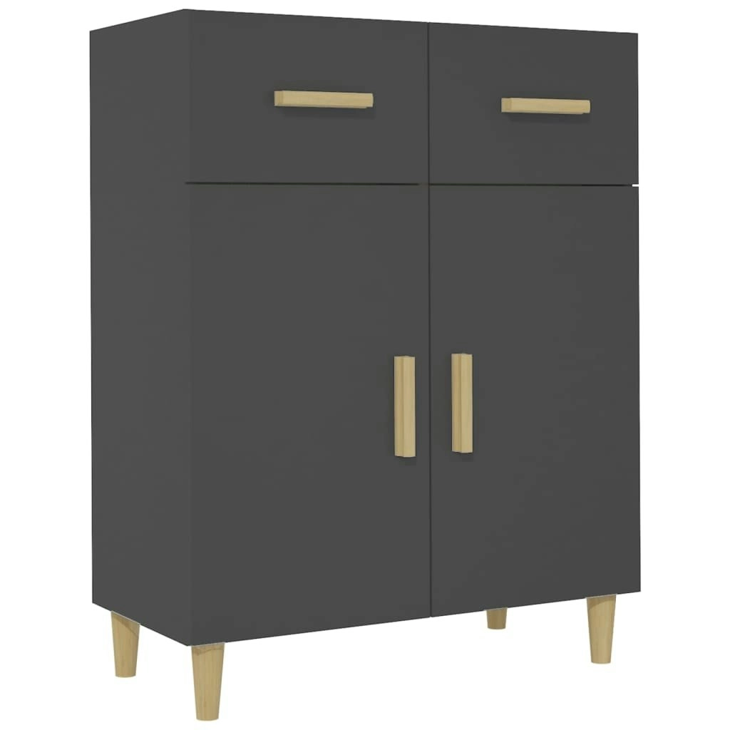 Sideboard Black 69.5x34x89 cm Engineered Wood 812187