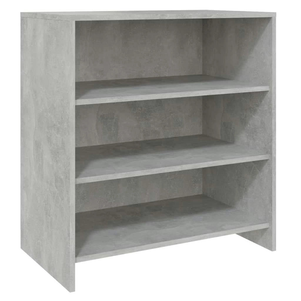 Sideboard Concrete Grey 70x40.5x75 cm Engineered Wood 809759