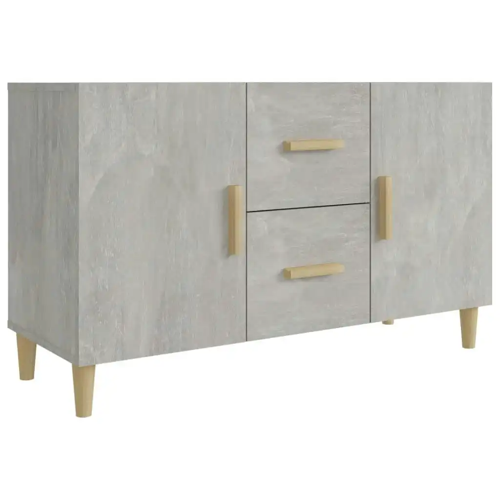 Sideboard Concrete Grey 100x36x60 cm Engineered Wood 812514