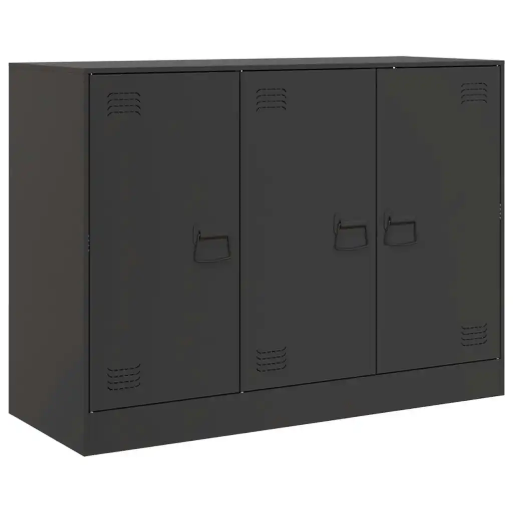 Sideboard Black 99x39x73 cm Steel 841721