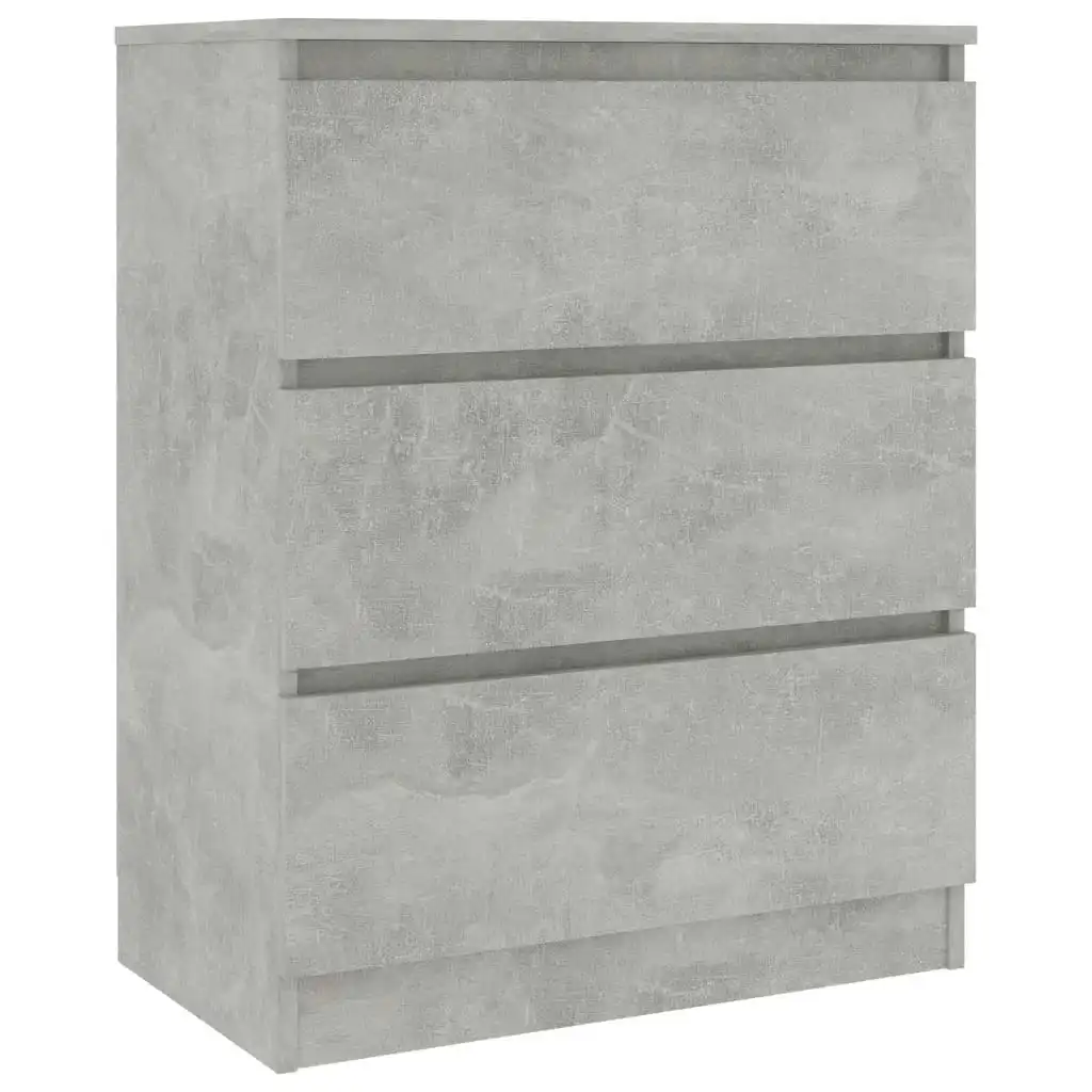 Sideboard Concrete Grey 60x35x76 cm Engineered Wood 801386