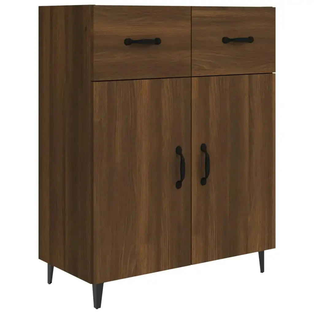 Sideboard Brown Oak 69.5x34x90 cm Engineered Wood 817362