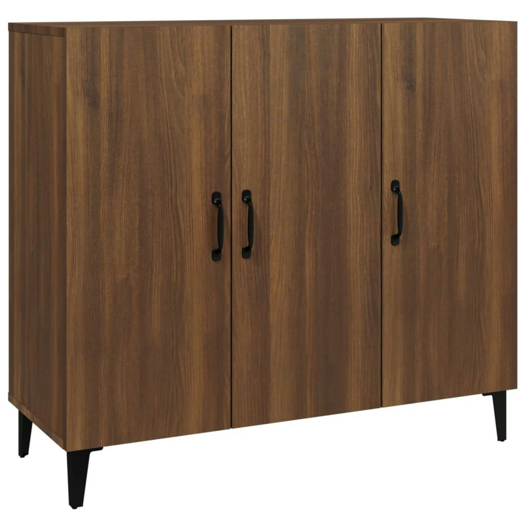 Sideboard Brown Oak 90x34x80 cm Engineered Wood 817464