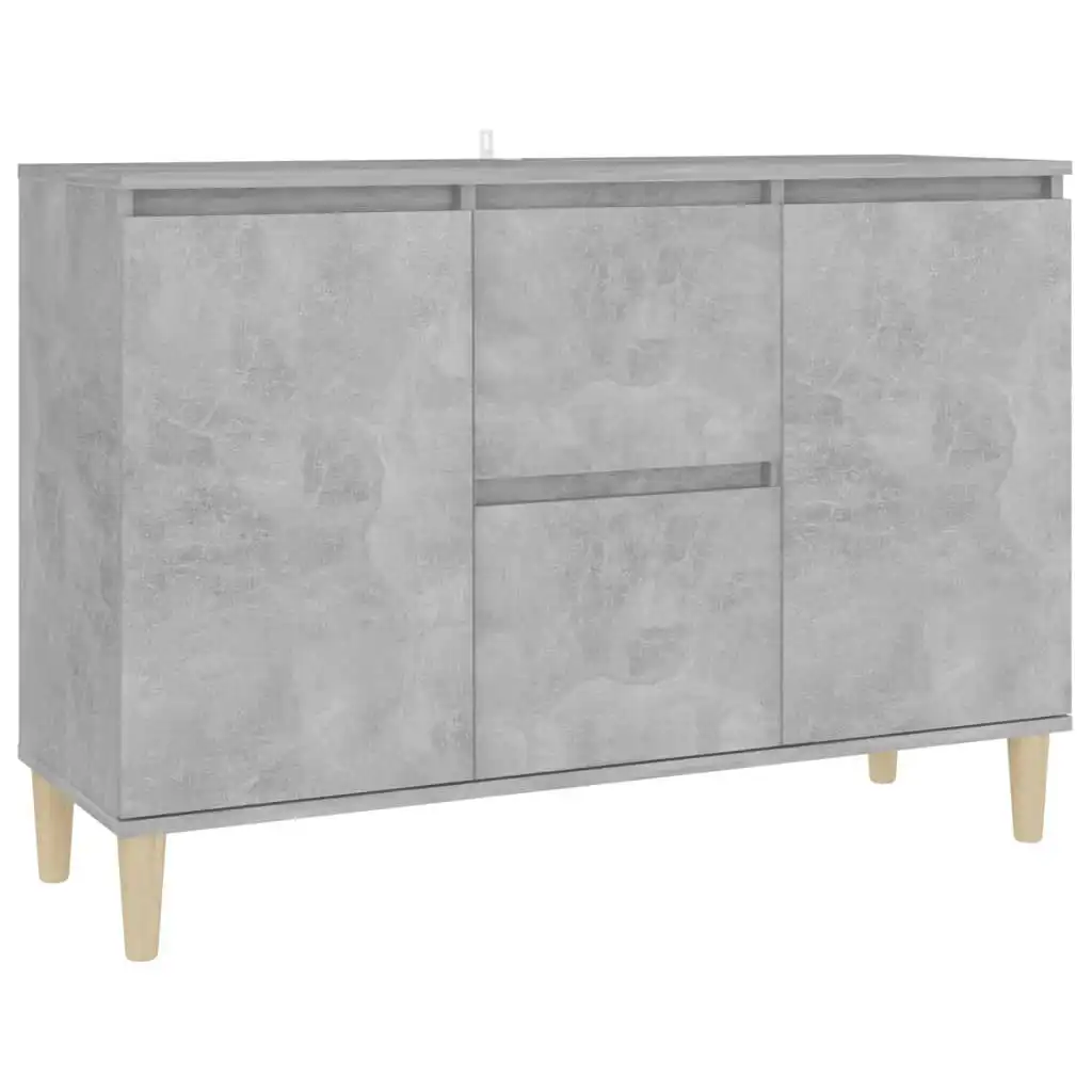 Sideboard Concrete Grey 101x35x70 cm Engineered Wood 806107