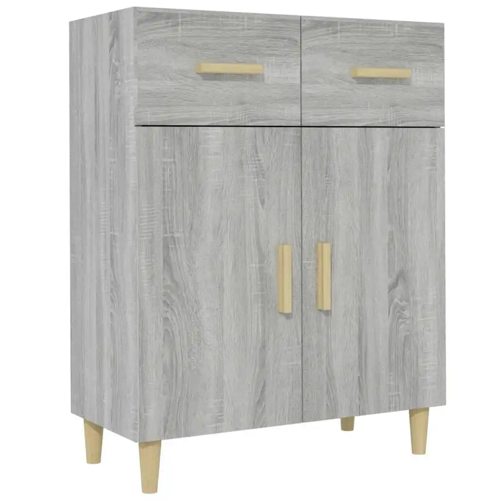 Sideboard Grey Sonoma 69.5x34x89 cm Engineered Wood 817358