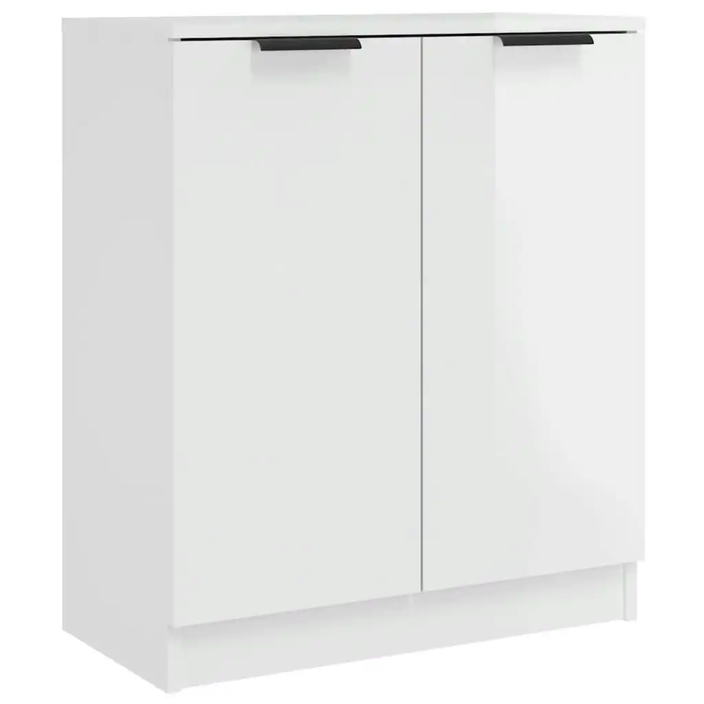 Sideboard High Gloss White 60x30x70 cm Engineered Wood 811067