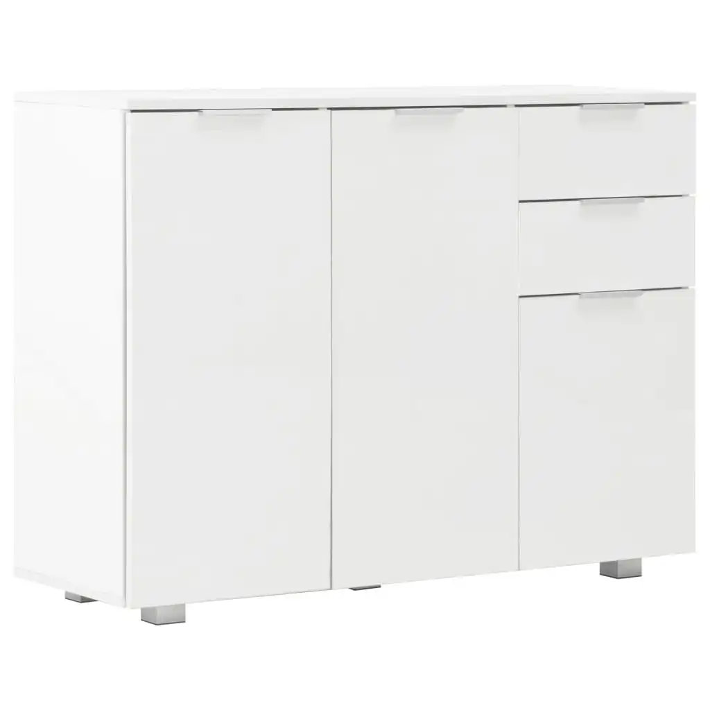 Sideboard High Gloss White 107x35x80.5 cm 283718