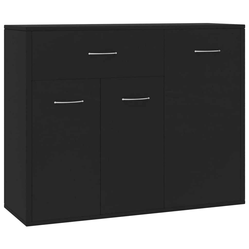 Sideboard Black 88x30x70 cm Engineered Wood 800676